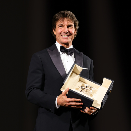 75. Festiwal Filmowy w Cannes. W tym roku honorową Złotą Palmę za całokształt twórczości odebrał Tom Cruise. Aktor powrócił do Cannes po 30 latach, aby promować film „Top Gun: Maverick”. (Fot. Getty Images)
