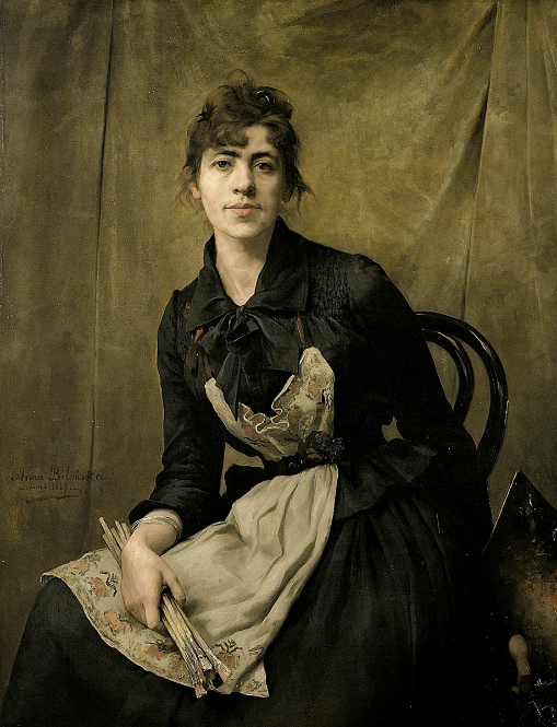 Anna Bilińska-Bohdanowiczowa (1854–1893) Portret własny, 1887, olej, płótno, Muzeum Narodowe w Krakowie. (fot. Pracownia Fotograficzna Muzeum Narodowego w Krakowie)