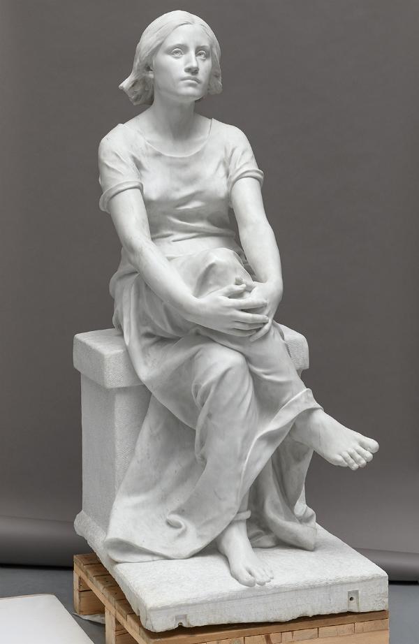 Alfred Boucher „Joanna d’Arc słuchająca głosów” (1910)