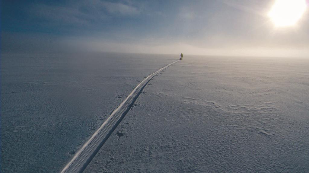  Erling Kagge podczas samotnej wyprawy na biegun (fot. materiały prasowe)