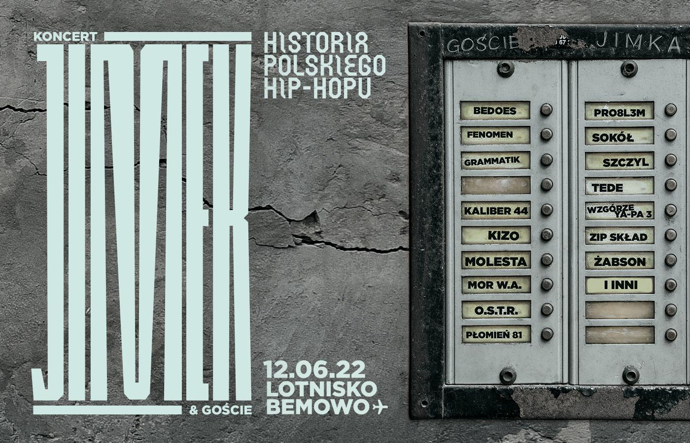 Na koncercie Historia Polskiego Hip-Hopu na Lotnisku Bemowo wystąpią m.in. m.in. Tede, O.S.T.R, PRO8L3M, Bedoes, Sokół, a nawet legendarny Kaliber 44 i kultowy skład Molesta.
