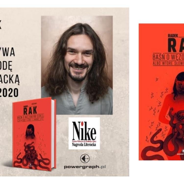 Radek Rak został laureatem Nagrody Literackiej Nike 2020 za książkę \