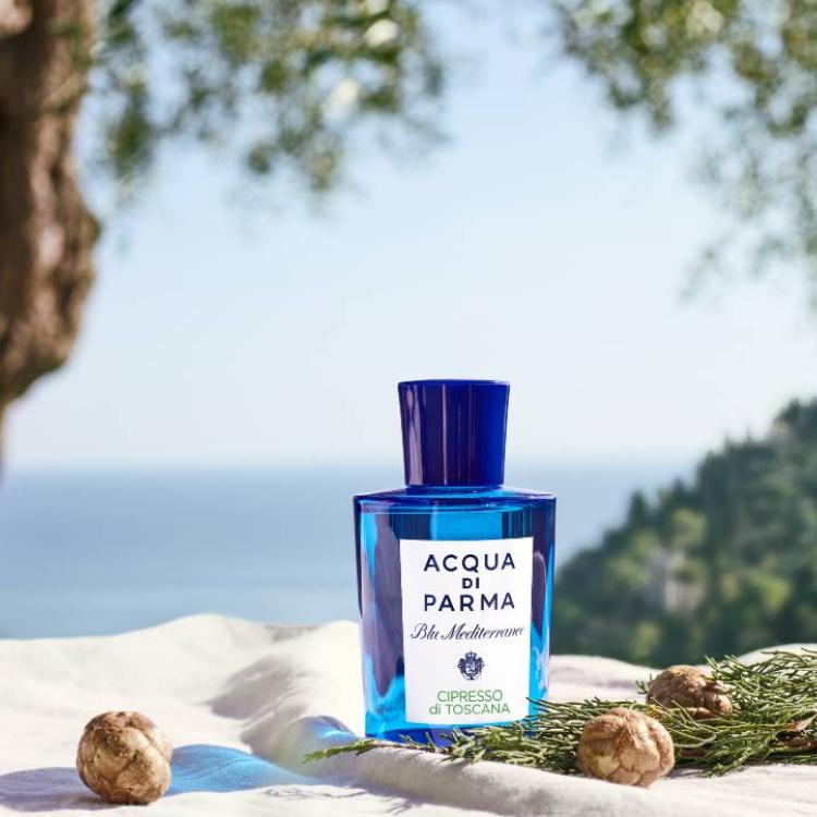 Odświeżające zapachy mogą nas zabrać w piękne miejsca każdego dnia. Acqua Di Parma, Blu Mediterraneo, Cipresso di Toscana. (Fot. materiały prasowe)