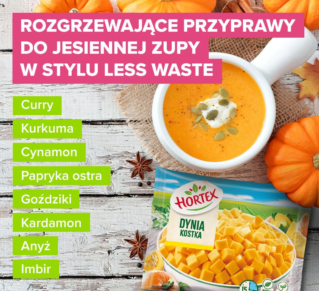 Rozgrzewające przyprawy do jesiennej zupy w stylu less waste (Infografika: materiały partnera)