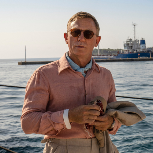 Daniel Craig jako detektyw Benoit Blanc w filmie „Glass Onion” z serii „Na noże” (Fot. materiały prasowe)