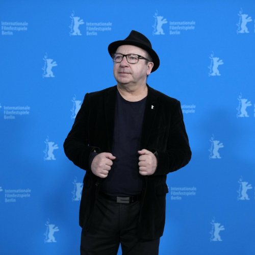 Zbigniew Zamachowski na czerwonym dywanie Międzynarodowego Festiwalu Filmowego w Berlinie (Fot. Ebrahim Noroozi/Associated Press/East News)