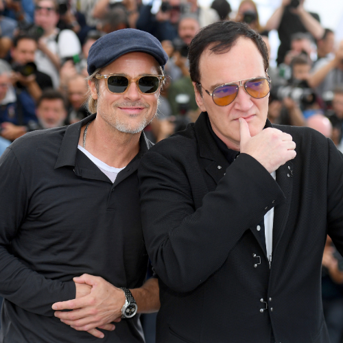Brad Pitt i Quentin Tarantino (Fot. Stephane Cardinale/Corbis/Getty Images)