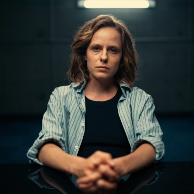 Maja Pankiewicz jako nieustraszona policjantka Karolina Keller w serialu „Morderczynie”, nowym przeboju platformy Netflix (Fot. materiały prasowe)