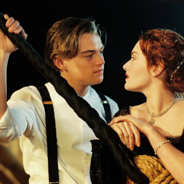 Leonardo DiCaprio i Kate Winslet na planie „Titanica” (Fot. BEW Photo)