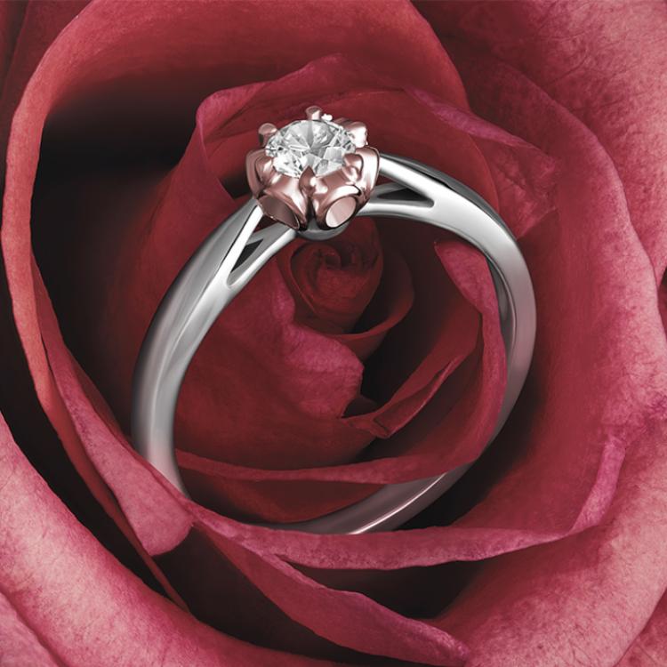 Róża to pierwszy w historii marki pierścionek z ekskluzywnej kolekcji „Ogród Miłości Jubilera Schuberta”. (Fot. materiały prasowe)