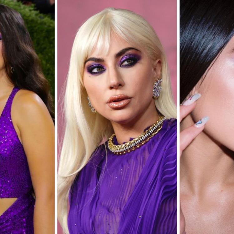 Gwiazdy w makijażach inspirowanych kolorem roku 2022 Very Peri: Camila Cabello, Lady Gaga i Dua Lipa (Fot. screen Instagram: @camila_cabello, @ladygaga, @dualipa)
