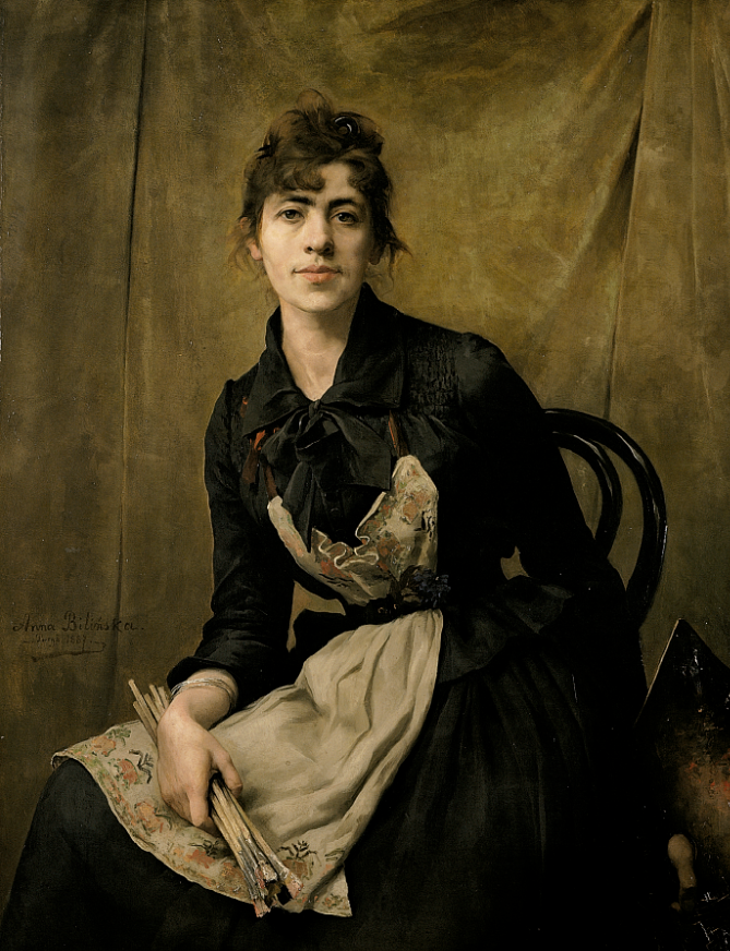Anna Bilińska Bohdanowiczowa, portret własny, 1887 r. olej, płótno Muzeum Narodowe w Krakowie