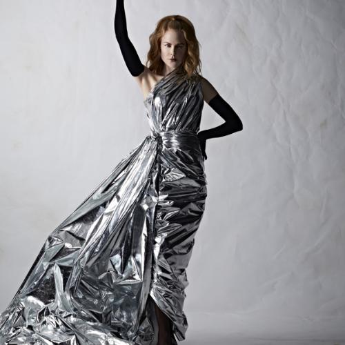 Aktorka Nicolę Kidman była jedną z modelek podczas pokazu Haute Couture na jesień 2022 roku domu mody Balenciaga. (Fot. Spotlight. Launchmetrics/Agencja FREE)