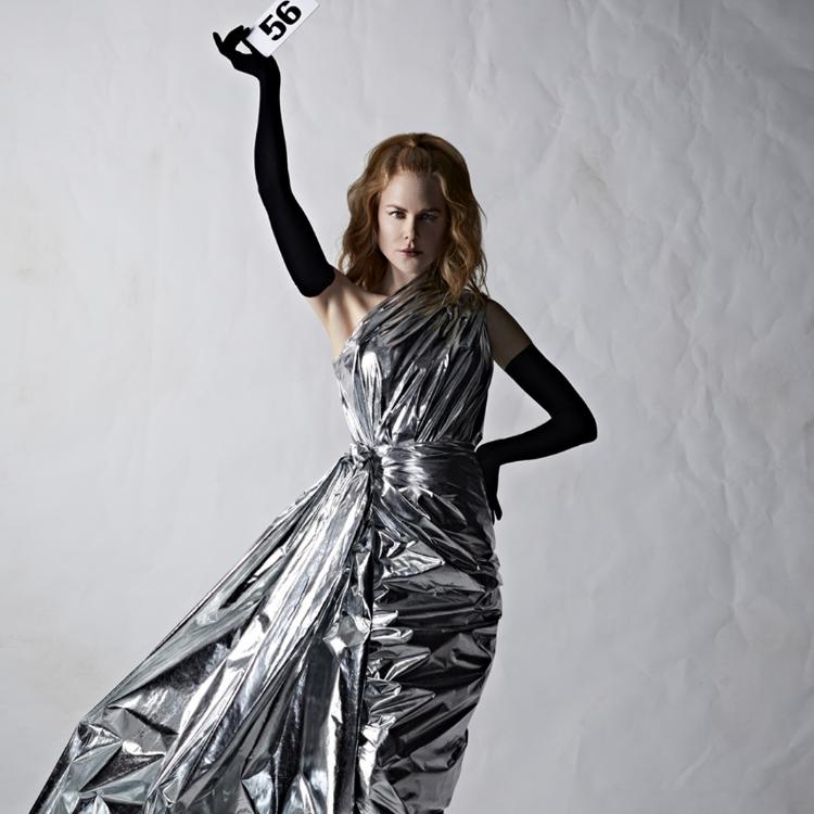 Aktorka Nicolę Kidman była jedną z modelek podczas pokazu Haute Couture na jesień 2022 roku domu mody Balenciaga. (Fot. Spotlight. Launchmetrics/Agencja FREE)