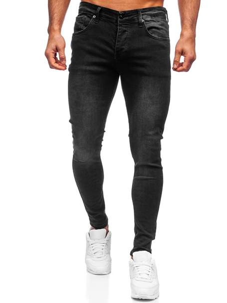 Czarne spodnie jeansowe męskie slim fit. (Fot. materiały partnera)