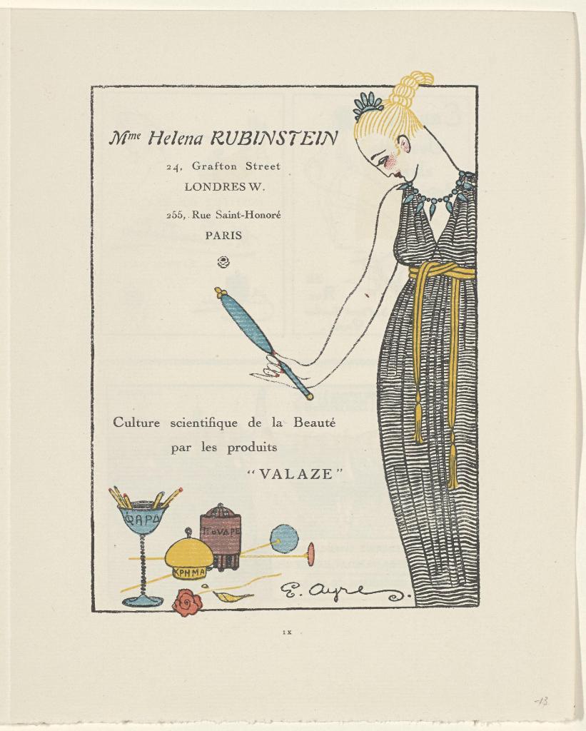 Reklama „Valaze”, „Gazette Du Bon Ton”, 1914, Paryż